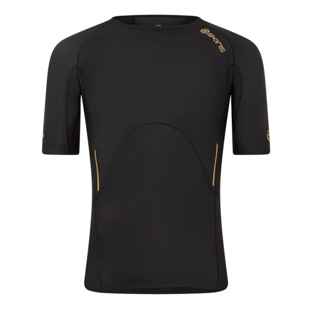 Skins Mens A400 Back Logo Performance Fitted Top / Black